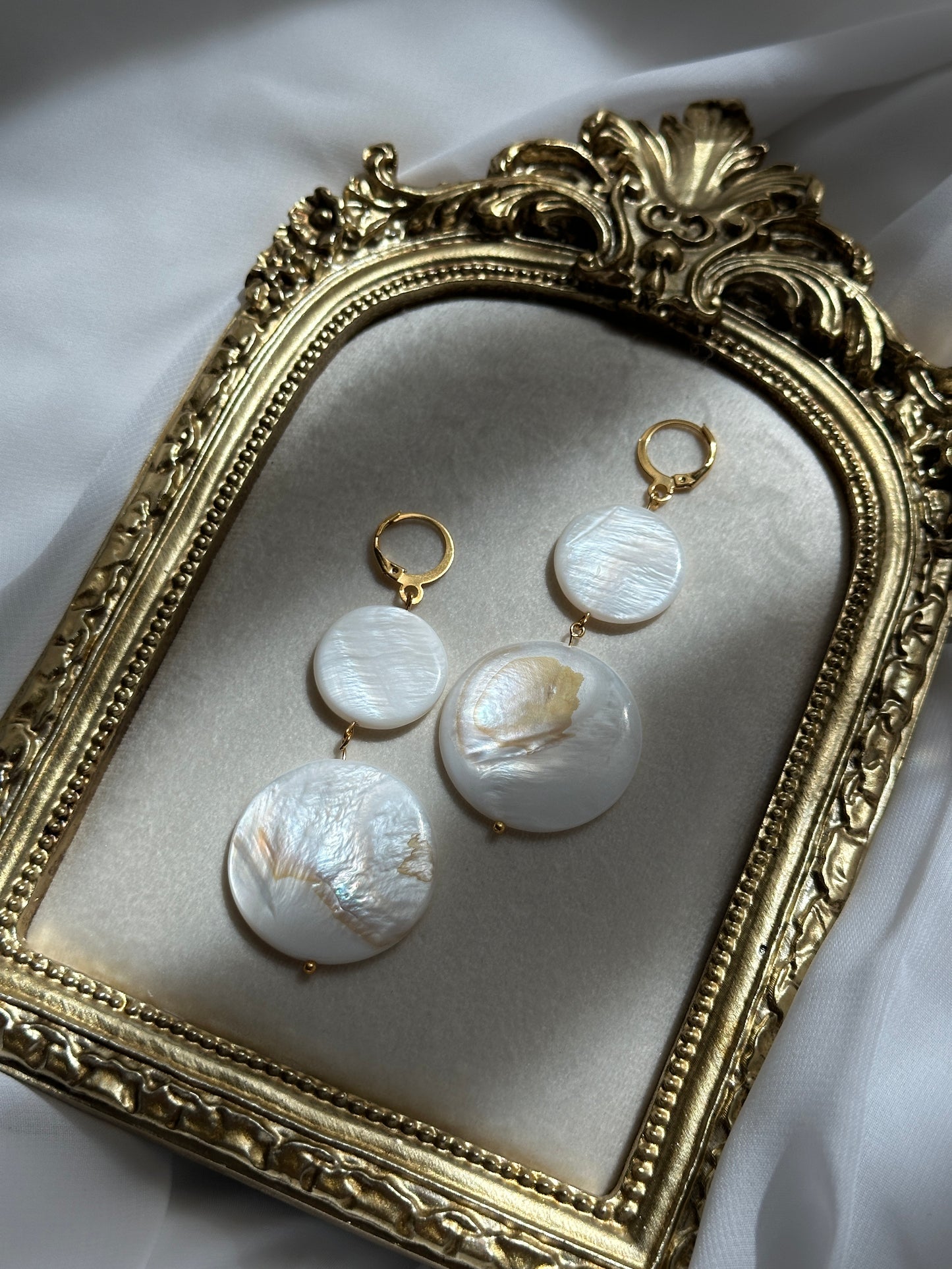 Marseille Coin Pearl Earrings