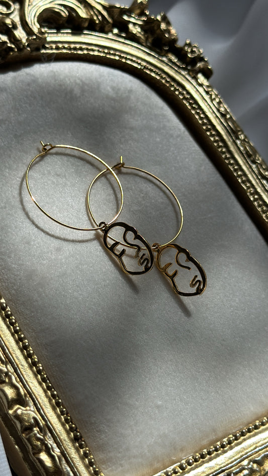 Lai Resting Face Hoops
