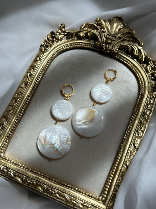 Marseille Coin Pearl Earrings