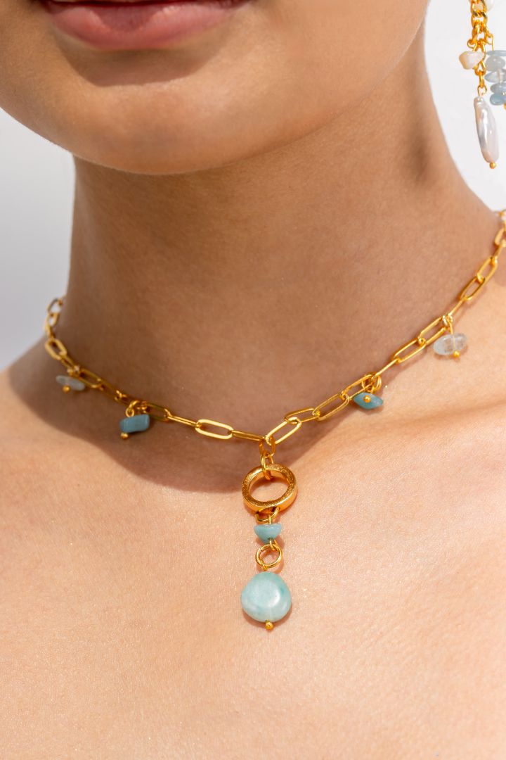 Lina Aquamarine Necklace